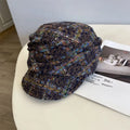 Rive Gauche Tweed Equestrian Beret