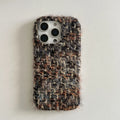 Winter Fluff Patterned Furry iPhone Case
