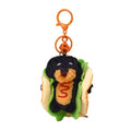 Dachshund Hotdog Plush Keychain