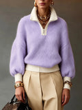 Cloud Knit Half-Zip Sweater