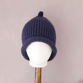 Point-Top Ribbed Winter Hatead Cap