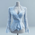 Lunetta Veil Sheer Tie Blouse