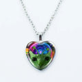 Rainbow Visitor Heart Necklace