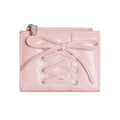 Bow Lace-Up Mini Wallet