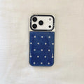Denim Stars & Dots iPhone Case