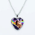 Rainbow Visitor Heart Necklace