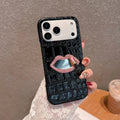 Ador Studio Diamond Lip Croc Phone Case