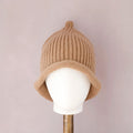 Point-Top Ribbed Winter Hatead Cap