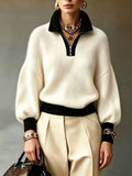 Cloud Knit Half-Zip Sweater
