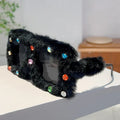 Furry Rhinestone Sunglasses