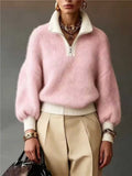 Cloud Knit Half-Zip Sweater