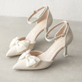Arabelle Blanc Bow Heels