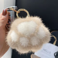 Paw Puff Keychain