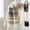 La Montine Striped Angora Scarf