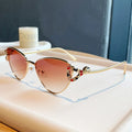 Gilt Serpent Cat-Eye Sunglasses