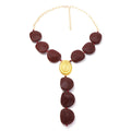 Color Stack Necklace Disc Collar Necklaces