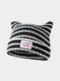 Kitsuna Stripe Knit Beanie