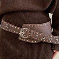 Viper‑Curve Rivet Belt