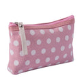 Polka Dot Canvas Makeup Bag