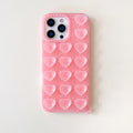 Candy Heart Suction Silicone Case