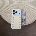 Rivet Line Leather iPhone Case
