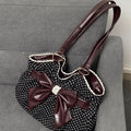 Polka Dot Bow Tote Bag