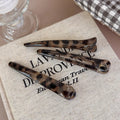 3pcs Leopard Ecaille Barrettes