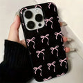 Rosette Noir Pink Bow Phone Case