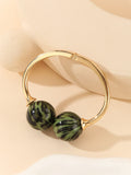 Orbis Dual Sphere Open Bangle