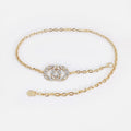 House Crystal‑Emblem Chain Belt