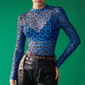Sabine Leopard Mesh Shirt