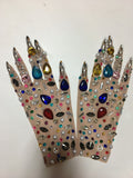 Celestia Embellished Mesh Gloves