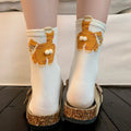 Hollis Wren Cat Charm Socks
