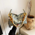 Threaded Tassel Shoulder Bag
