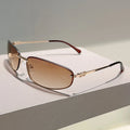 Gradient Rimless Sunglasses