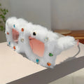 Furry Rhinestone Sunglasses