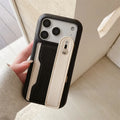 Leather Wrist Strap Card Holder iPhone Case