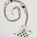 Pink Polka Dot Beard Pendant Necklace