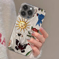 Celestial Sunburst Marble Phone Cases