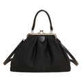 Leopard Kiss-Lock Shoulder Bag
