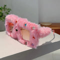 Furry Rhinestone Sunglasses