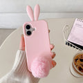 Bunny Plush Hairball Phone Case