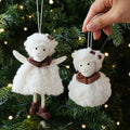 Cozy Christmas Lamb Ornament