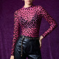 Sabine Leopard Mesh Shirt