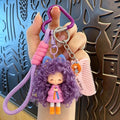 Curly Hair Doll Bag Charm