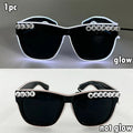 Just Married LED Heart Glasses
