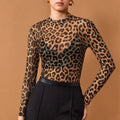 Sabine Leopard Mesh Shirt
