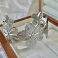 Wide Floral Cuff Bracelet