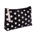 Polka Dot Canvas Makeup Bag