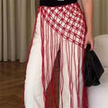 Tamsin Rowe Handwoven Fringe Cover-Up Skirt